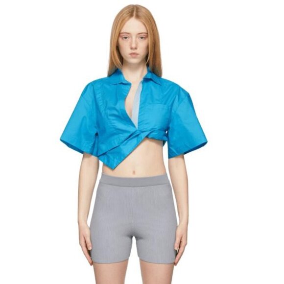 JACQUEMUS Tops - JACQUEMUS SUMMER CROPPED BLOUSE
